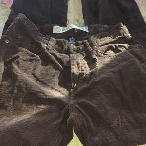 GAP 100% Cotton Chocolate Corduroy Trousers Classic Fit